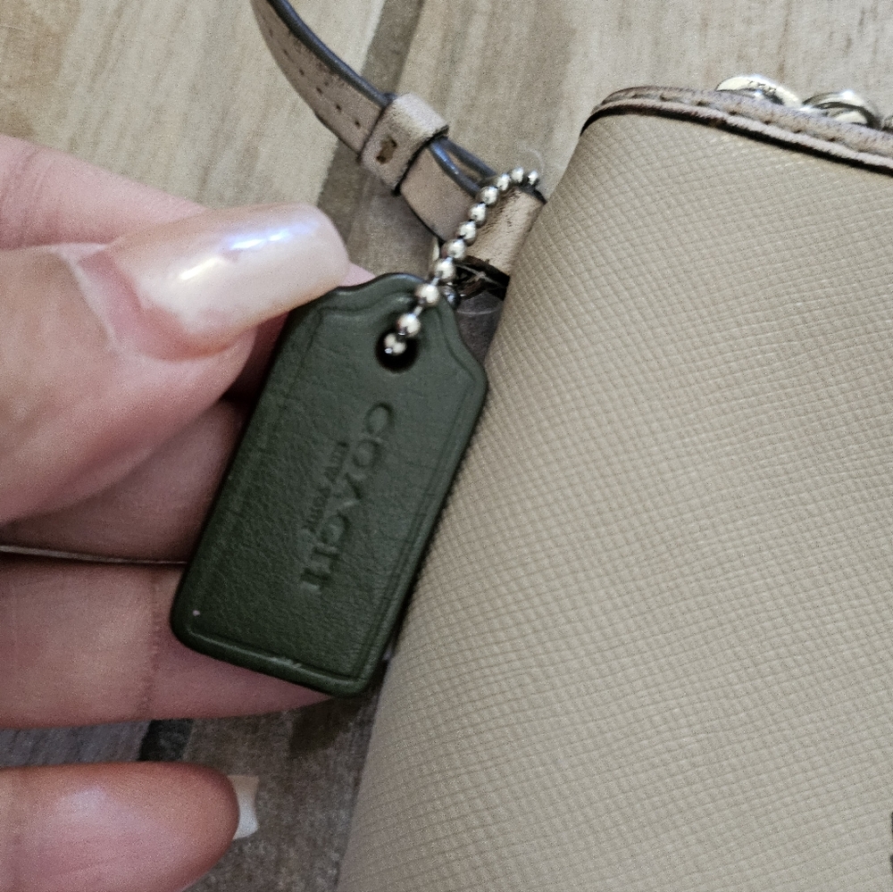 Coach Tan Wristlet with Logo - Picture 6 of 14
